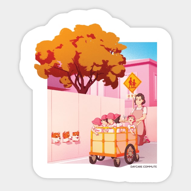 Daycare Commute Sticker by jiun.design